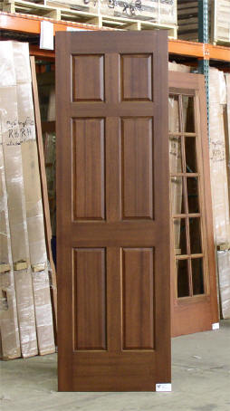 Mahogany 6 panel interior doors